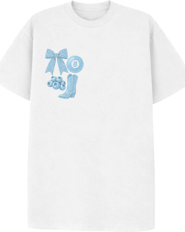Paisley Reverie T-shirt Baby Blue
