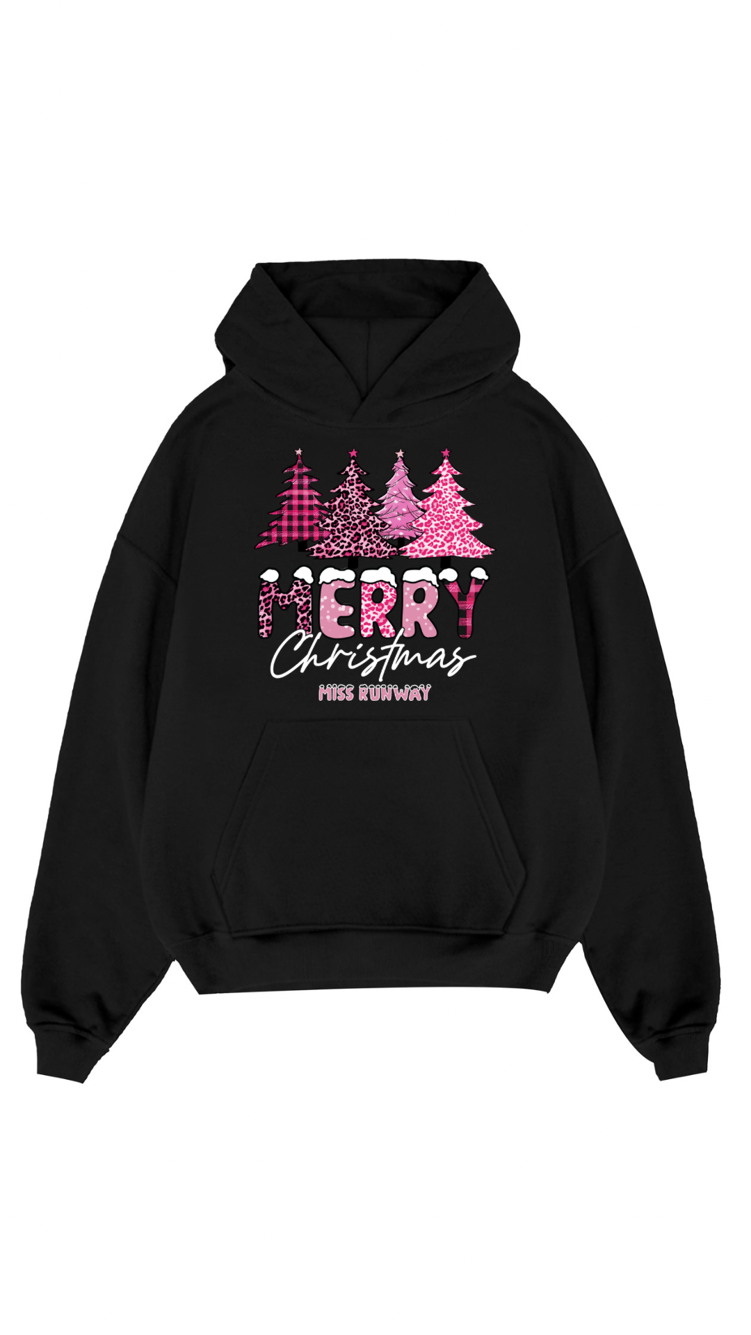 Christmas Tree Hoodie Black