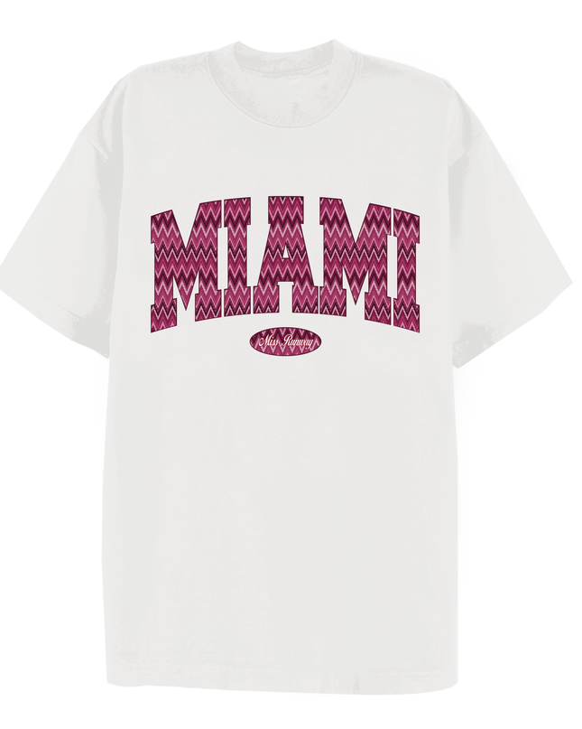 Miami Printed T-shirt Adult