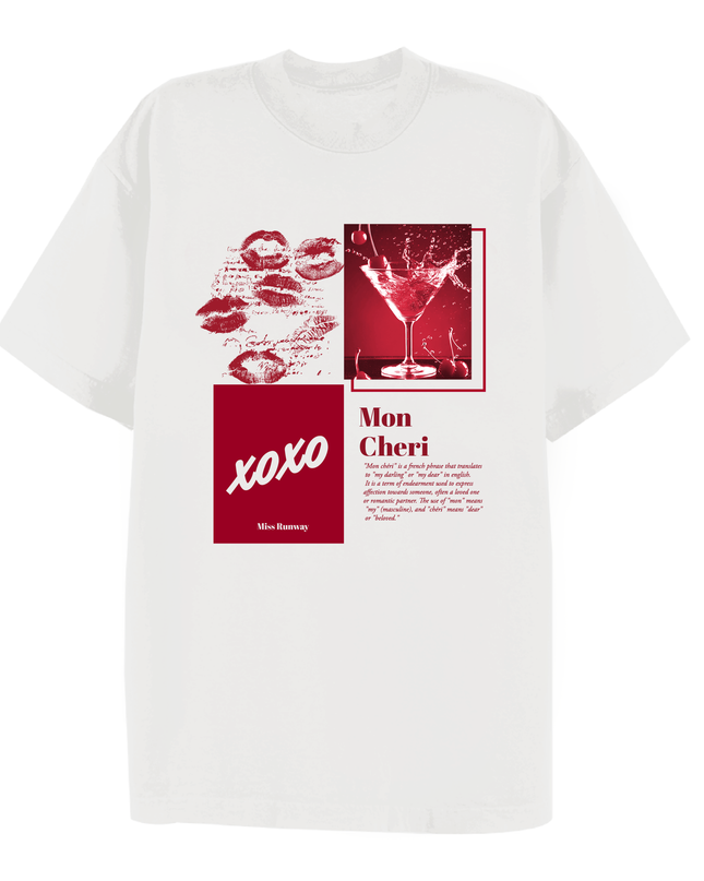 Mon Cheri XOXO Printed T-shirt Adult