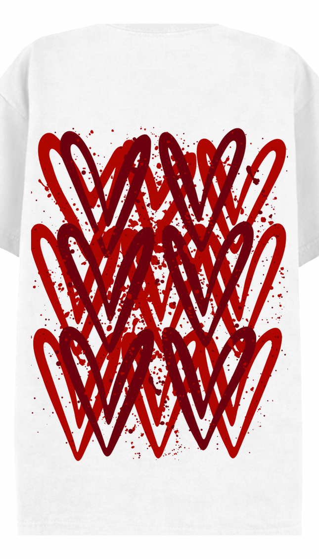 Red Heart Printed T-shirt – image 4