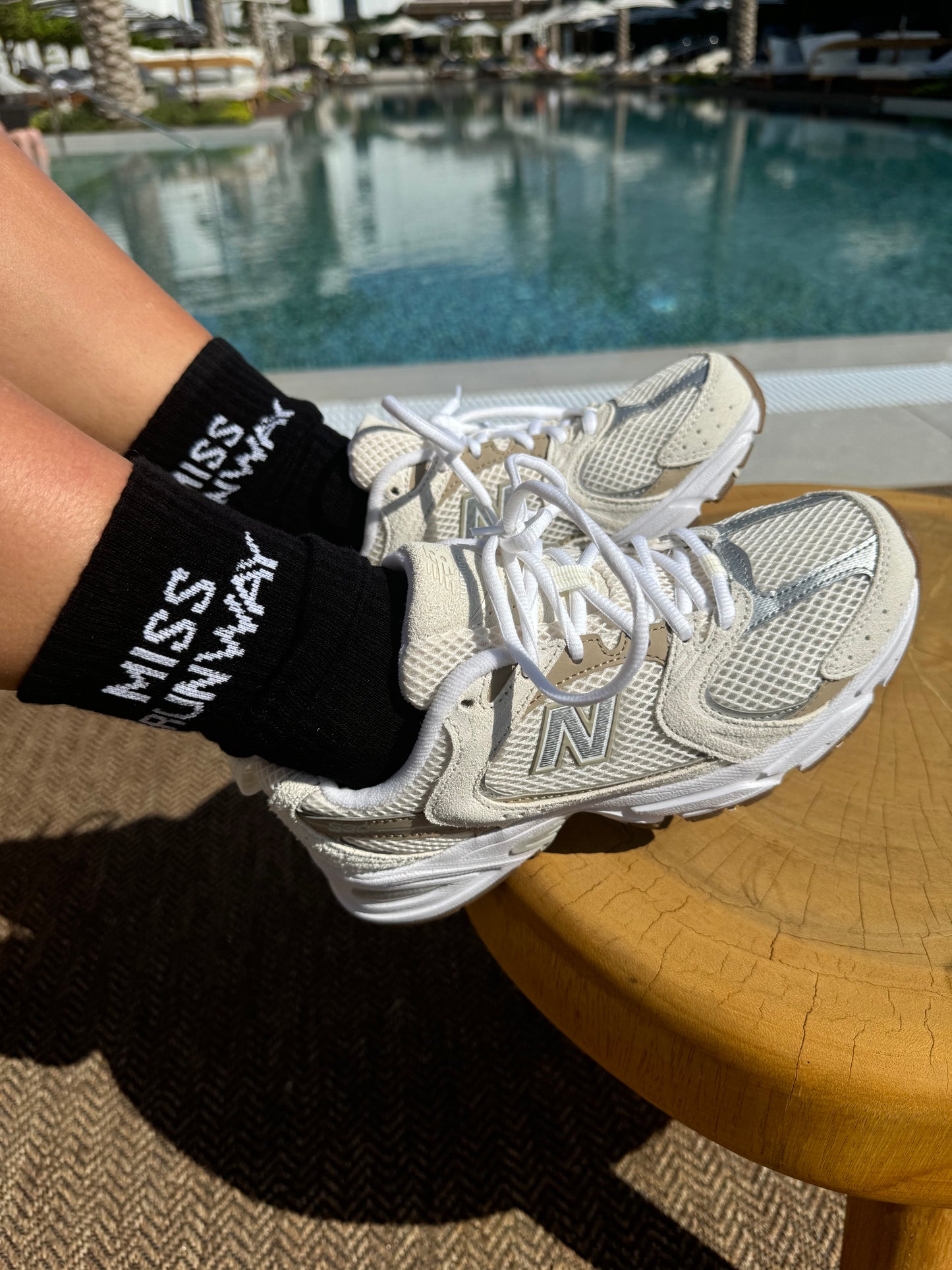 Miss Runway Sport Socks Black
