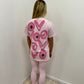 Pink Heart, Evil eye, peace T-Shirt