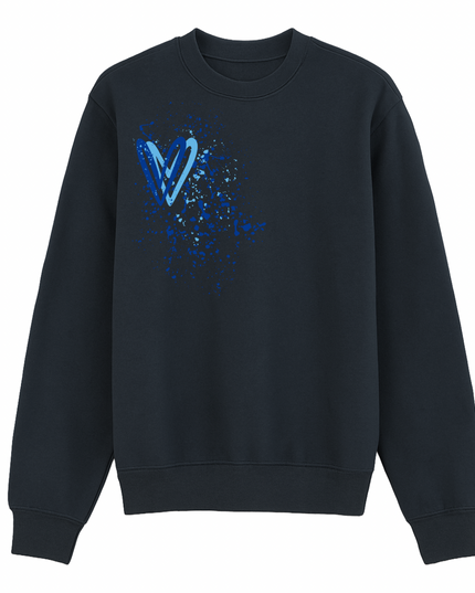 Royal Blue Heart Printed Sweatshirt Adults