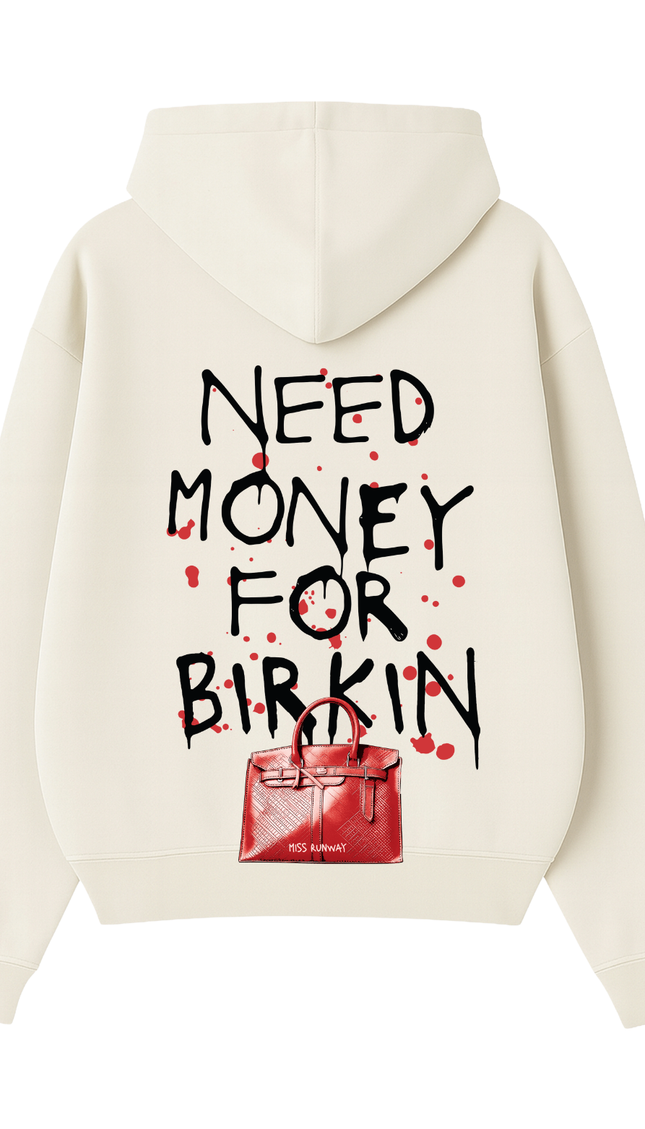 Need Money For Bags Red Hoodie – adult printed hoodie by Miss Runway