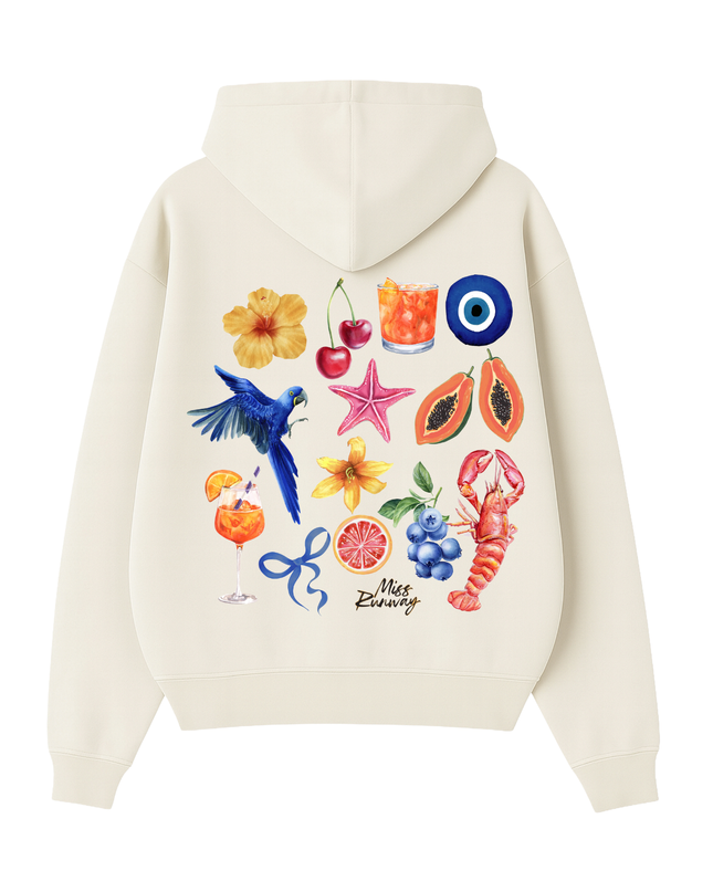 Summer Splash Printed Hoodie Kids