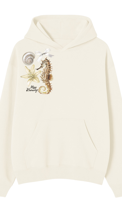 Seahorse Dreams Printed Hoodie by Miss Runway – image 2