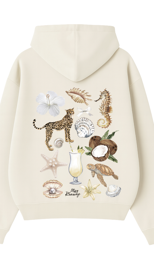 Seahorse Dreams Printed Hoodie – adult printed hoodie by Miss Runway