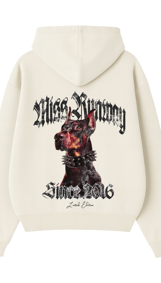 Miss Runway Doberman Hoodie – adult printed hoodie by Miss Runway