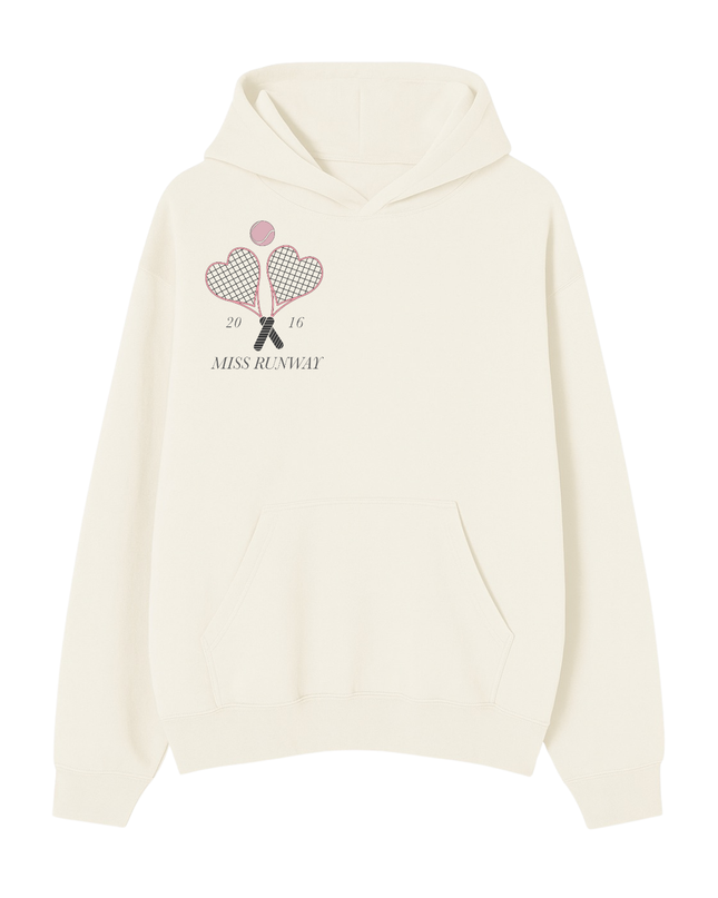 Miss Runway Tennis Printed Hoodie Kids