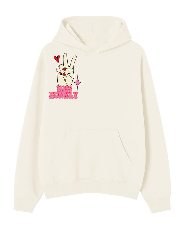 Cherry Sweet Peace Printed Hoodie Kids
