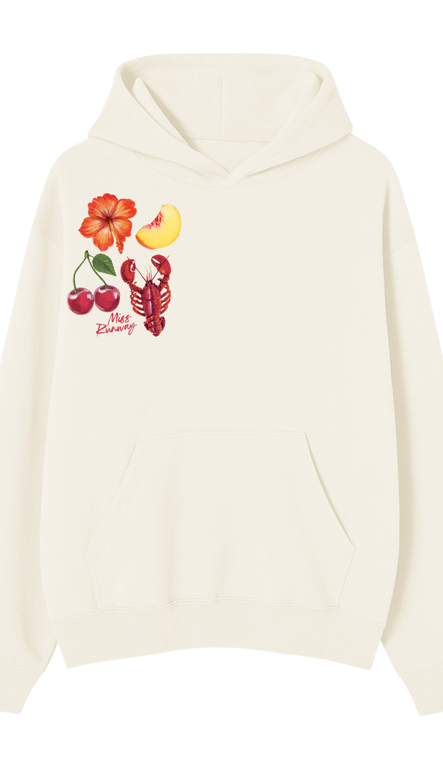 Cherry Lobster Printed Hoodie by Miss Runway – image 2