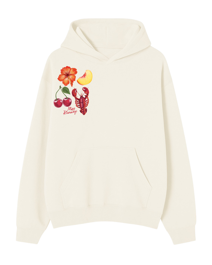 Cherry Lobster Printed Hoodie