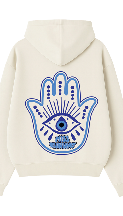 Hamsa Hand Hoodie – adult printed hoodie by Miss Runway