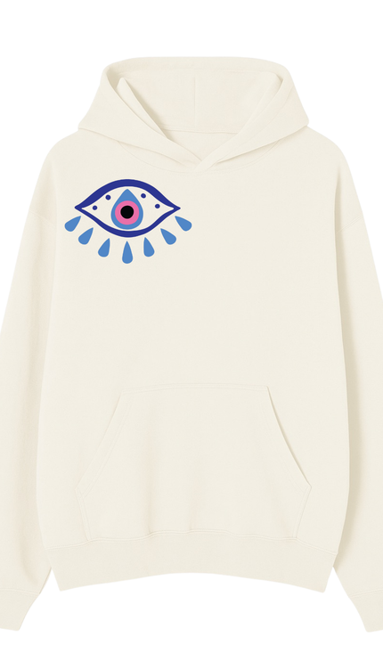 Pink Hamsa Hand Hoodie by Miss Runway – image 2