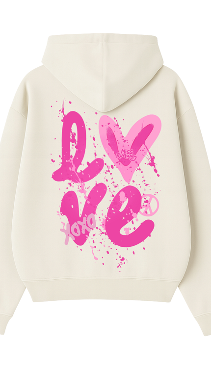 Love Printed Hoodie – adult printed hoodie by Miss Runway