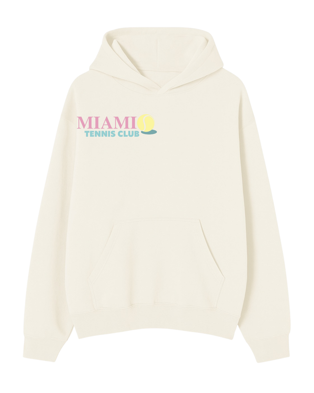 MIAMI Tennis Club Printed Hoodie