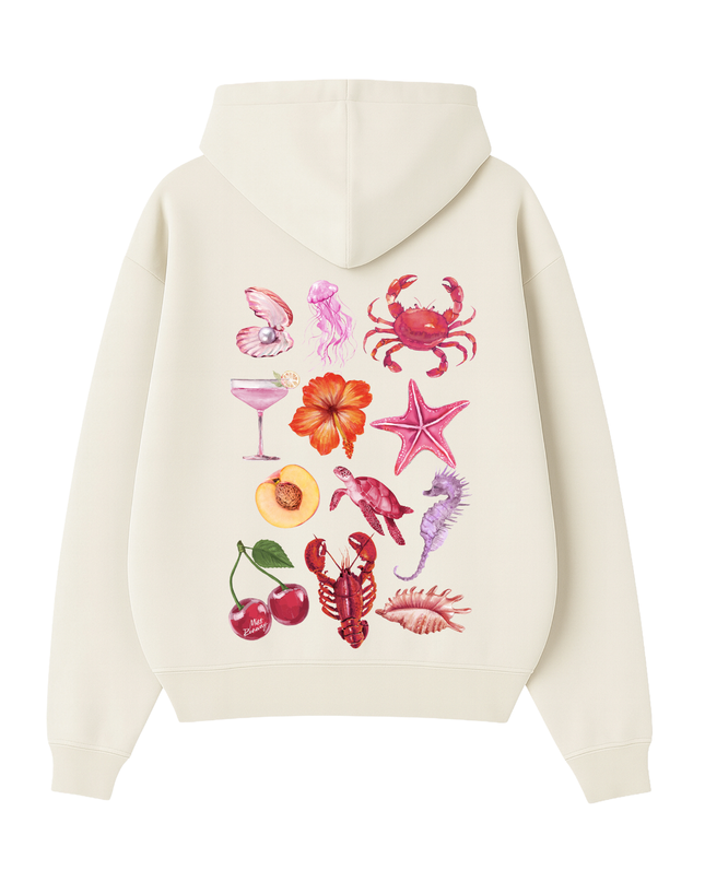 Cherry Lobster Printed Hoodie Kids