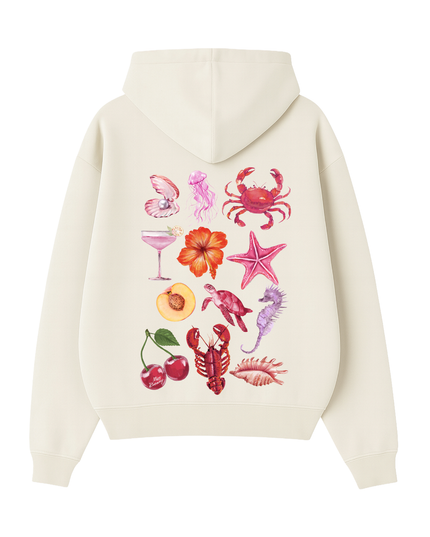 Cherry Lobster Printed Hoodie