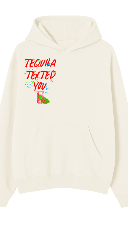 Tequila Texted You Red Printed Hoodie by Miss Runway – image 2