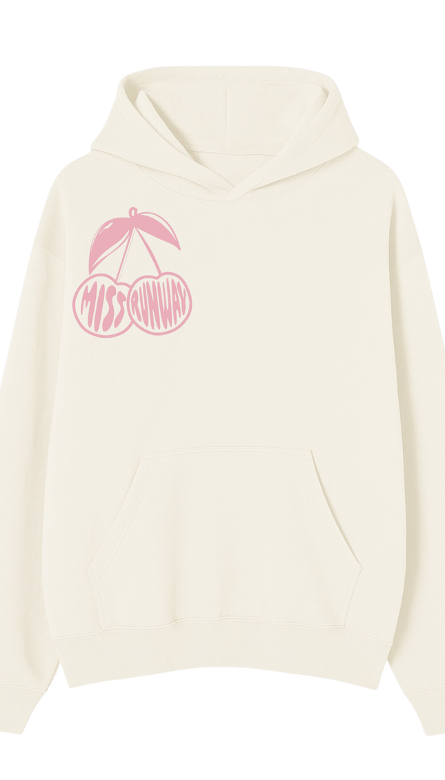 Miss Runway Pink Cherry Outline Hoodie by Miss Runway – image 2