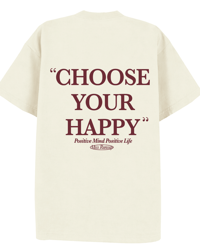 Choose Your Happy Printed T-Shirt Kids