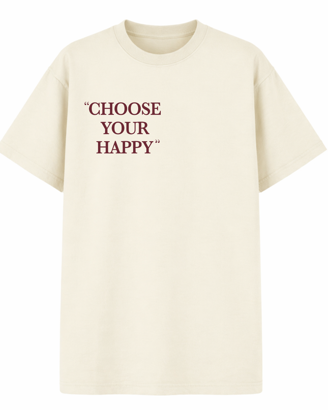 Choose Your Happy Printed T-Shirt Kids