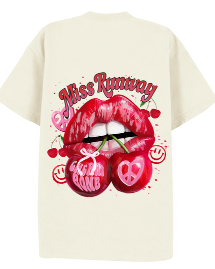 Cherry Lips Printed T-Shirt Kids
