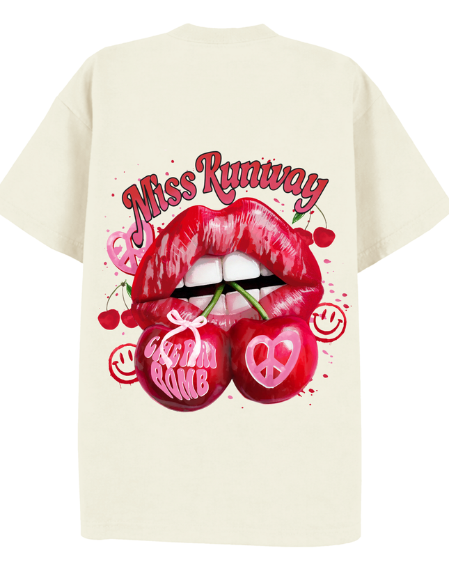 Cherry Lips Printed T-Shirt Kids