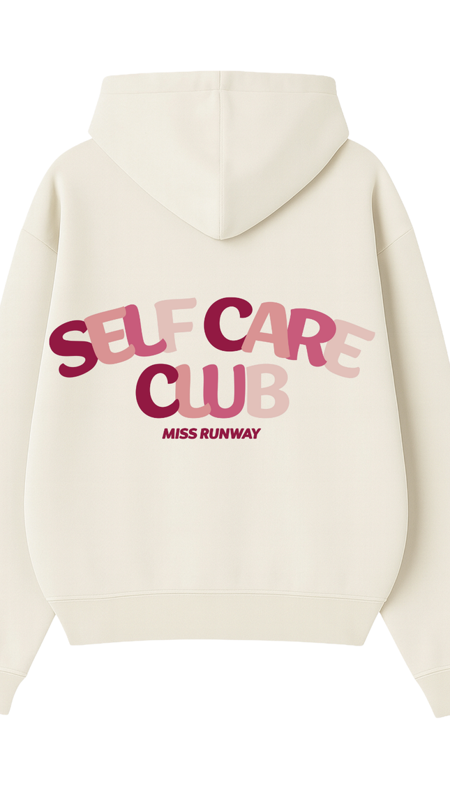 Self Care Club Hoodie – adult printed hoodie by Miss Runway