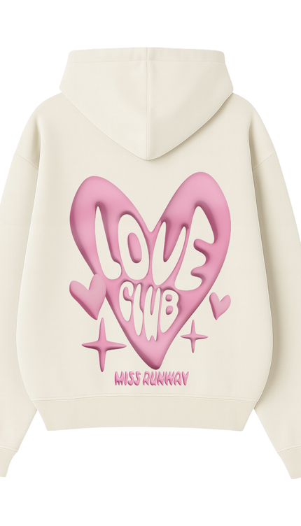 Love Club Hoodie – adult printed hoodie by Miss Runway