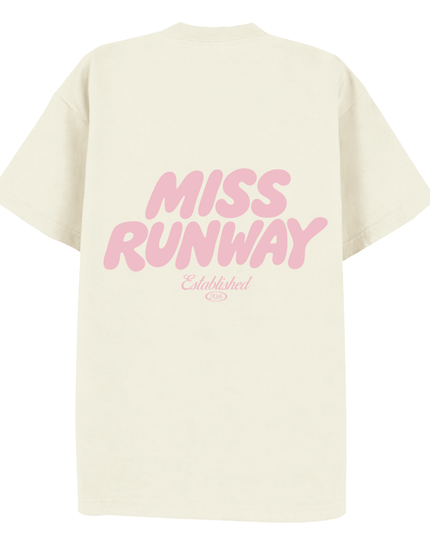 Miss Runway Established Pink Printed T-shirt Adult