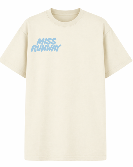 Miss Runway Established Blue Printed T-Shirt Kids