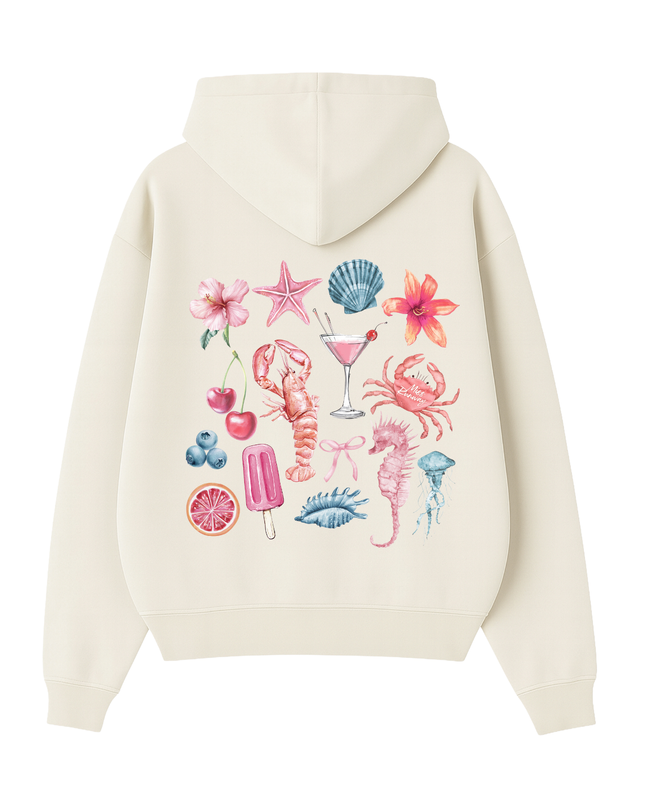 Peachy Summer Printed Hoodie Kids