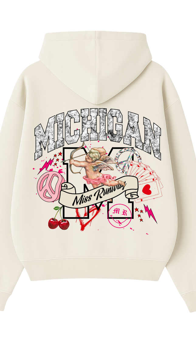 Michigan Hoodie – adult printed hoodie by Miss Runway