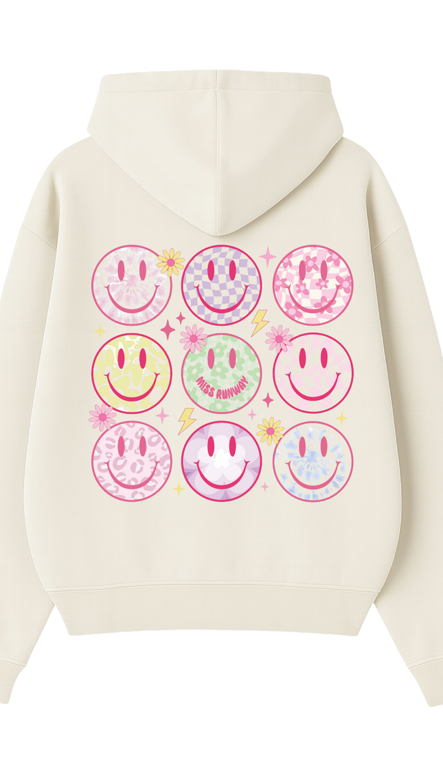 Miss Runway Smileys Hoodie – adult printed hoodie by Miss Runway