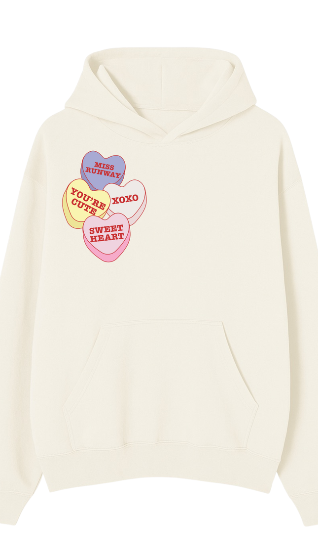Miss Runway Love Hearts Multi Colour Hoodie by Miss Runway – image 2