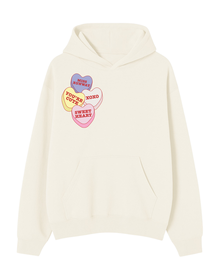 Miss Runway Love Hearts Multi Colour Hoodie