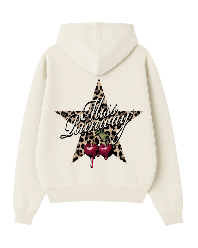 Miss Runway Leopard Star Hoodie Kids