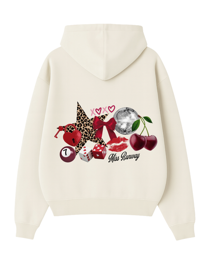 Leopard Star, Cherry, Lips Hoodie