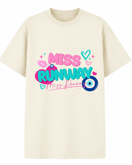 Miss Runway Printed T-shirt Adult