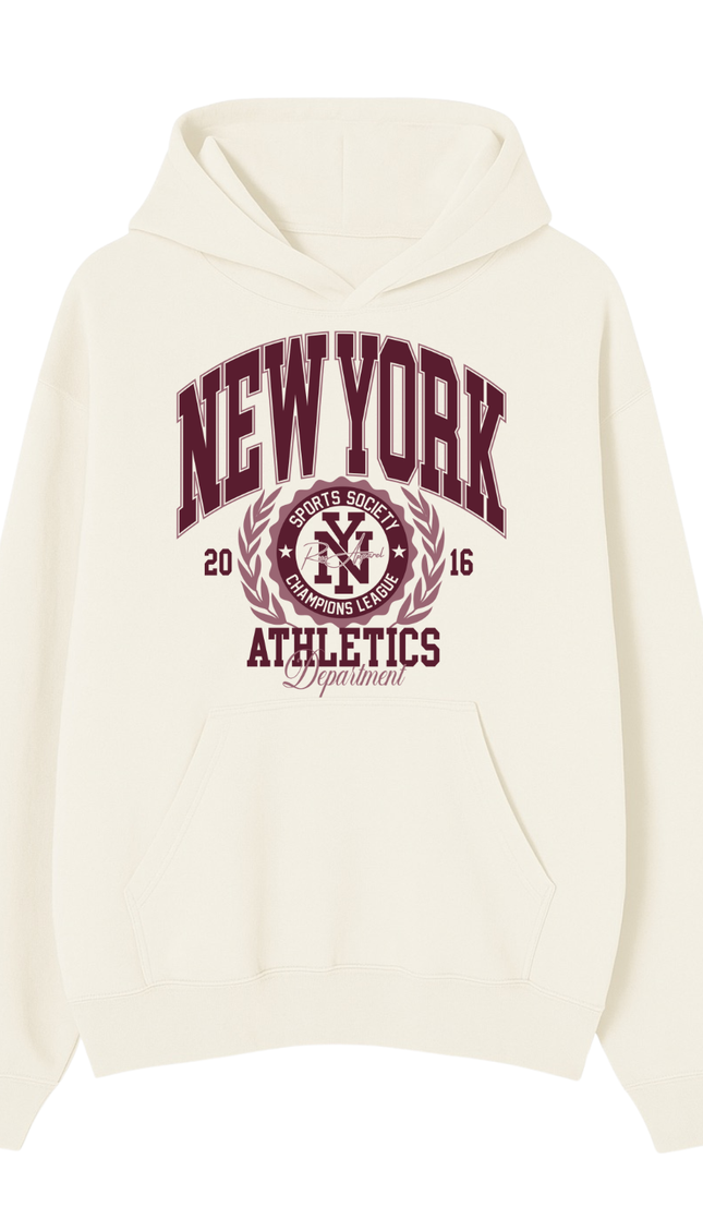 New York Athletics Department Hoodie – adult printed hoodie by Miss Runway
