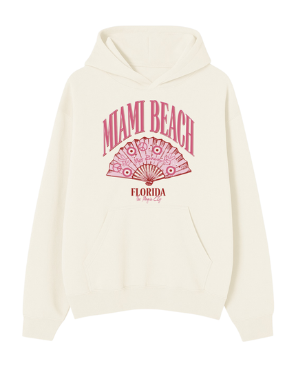 MIAMI Beach Printed Hoodie