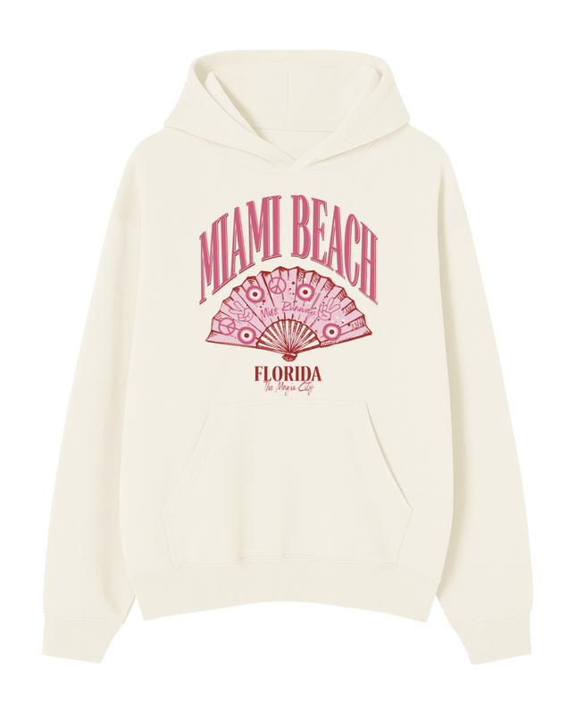 MIAMI Beach Printed Hoodie