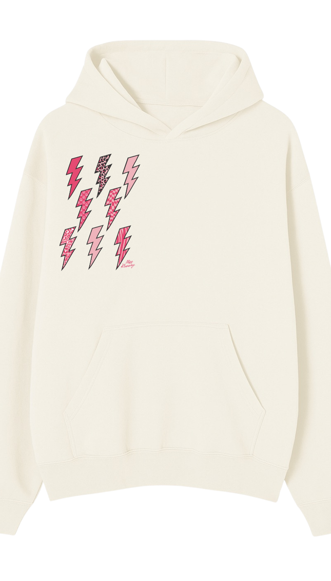 Lightning Bolt Printed Hoodie by Miss Runway – image 2