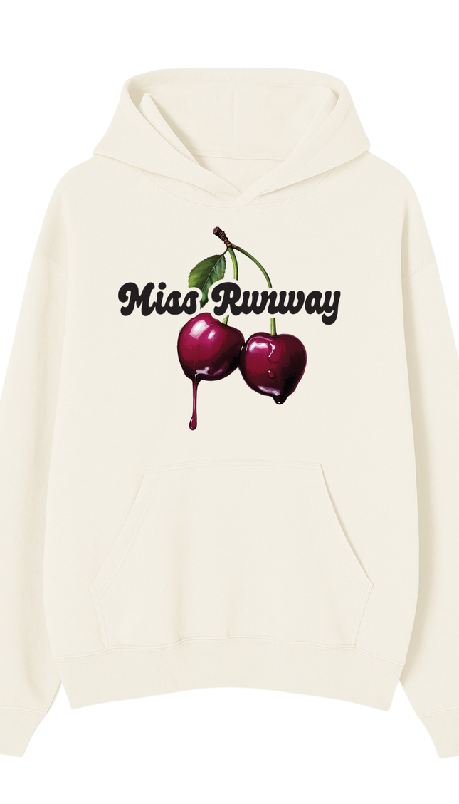 Miss Runway Mini Cherry Hoodie – adult printed hoodie by Miss Runway