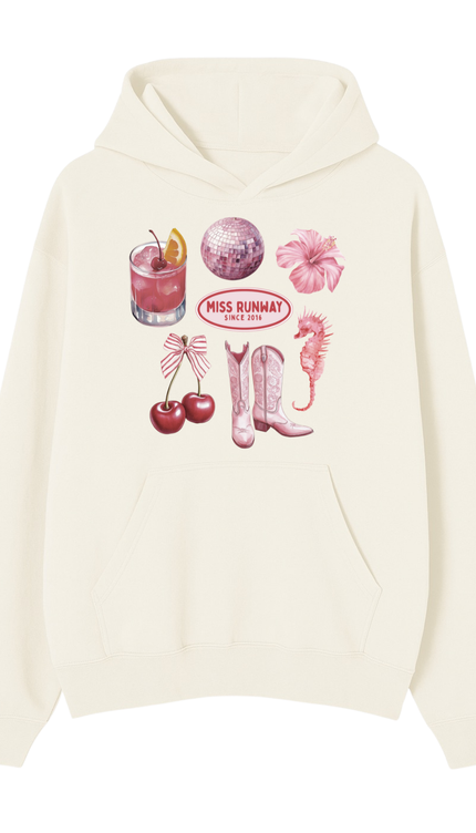 Summer Disco Printed Hoodie – adult printed hoodie by Miss Runway