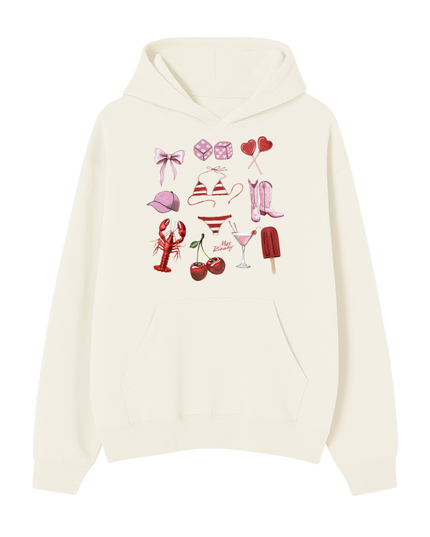 Beach Day Printed Hoodie