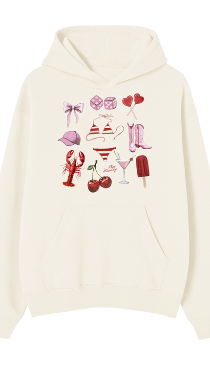 Beach Day Printed Hoodie – adult printed hoodie by Miss Runway