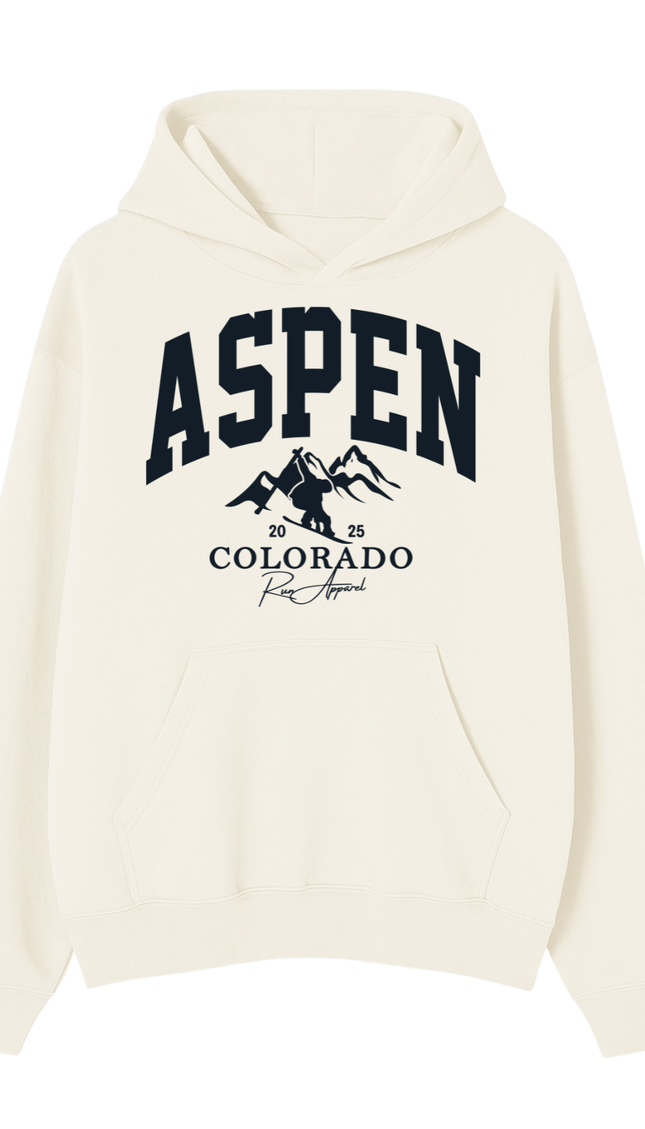 Aspen Colorado Hoodie – adult printed hoodie by Miss Runway